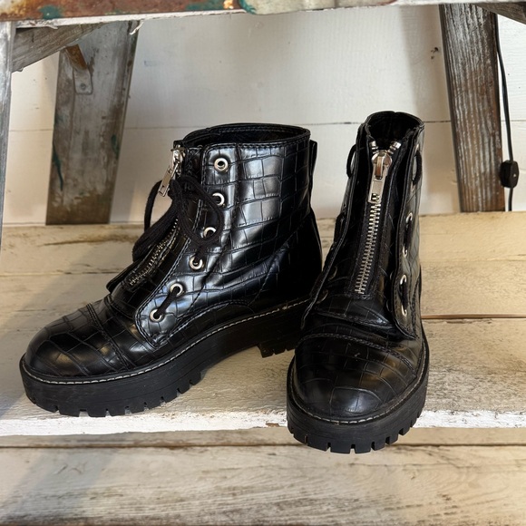 Sugar Black Combat Boots - Picture 13 of 16